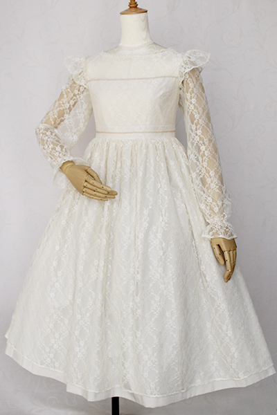 Frill Lace Dress Old Rose