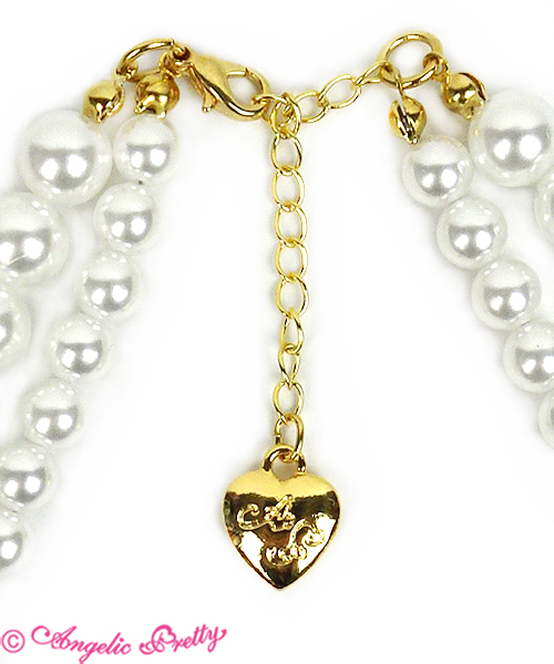 Twin Pearl Necklace (2020) by Angelic Pretty