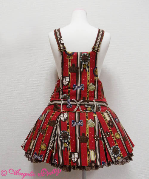 MTO】Chocolate Rosette Salopette by Angelic Pretty